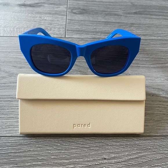 Montce x Pared Queen & Moncur Cobalt Blue Sunglasses - Picture 5 of 5